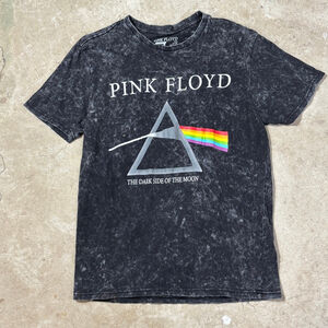 Pink Floyd Black T-Shirt Rainbow 50th Anniversary Dark Side Moon Men’s Small